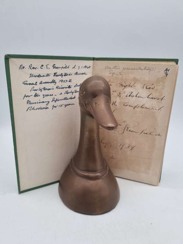 From Afric's Sunny Fountains by CE Greenfield | Signed and inscribed by the Author | Bulawayo, 1939