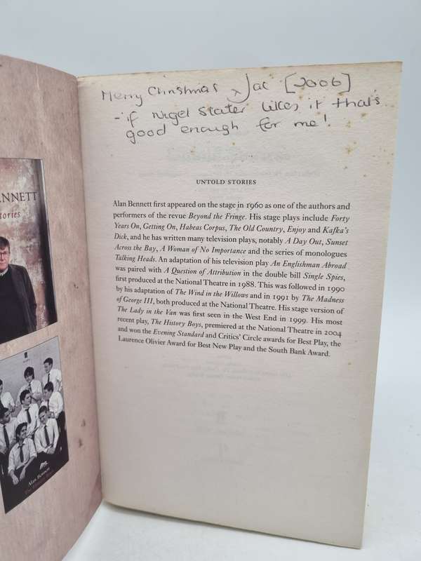 Untold Stories - Alan Bennett