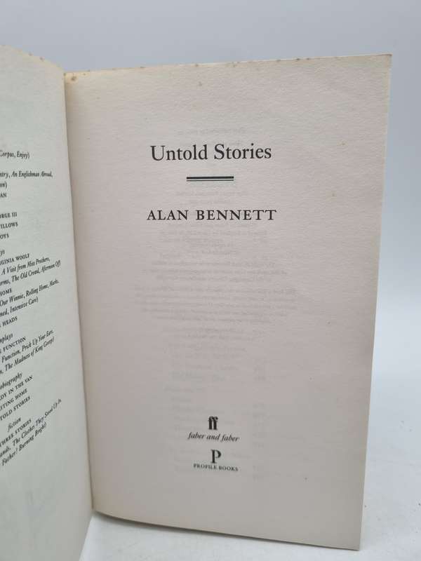 Untold Stories - Alan Bennett