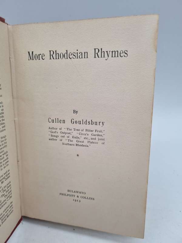 More Rhodesian Rhymes by Cullen Gouldsburg