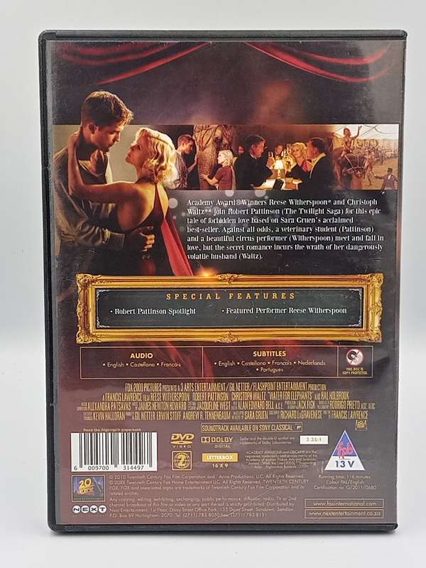 Water for Elephants DVD - Reese Witherspoon