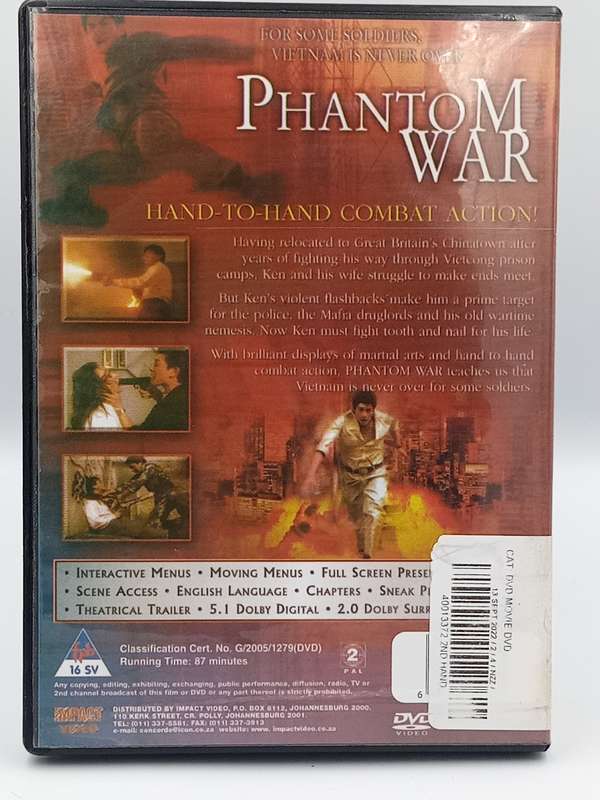 Phantom War DVD - Alex Man & Phillip Kuo