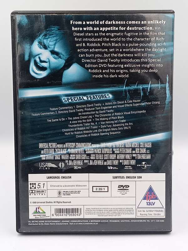 Pitch Black DVD - Vin Diesel