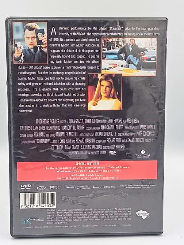 Ransom DVD - Mel Gibson
