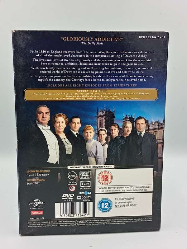 Downton Abbey Series Three DVDs - Maggie Smith & Hugh Bonneville