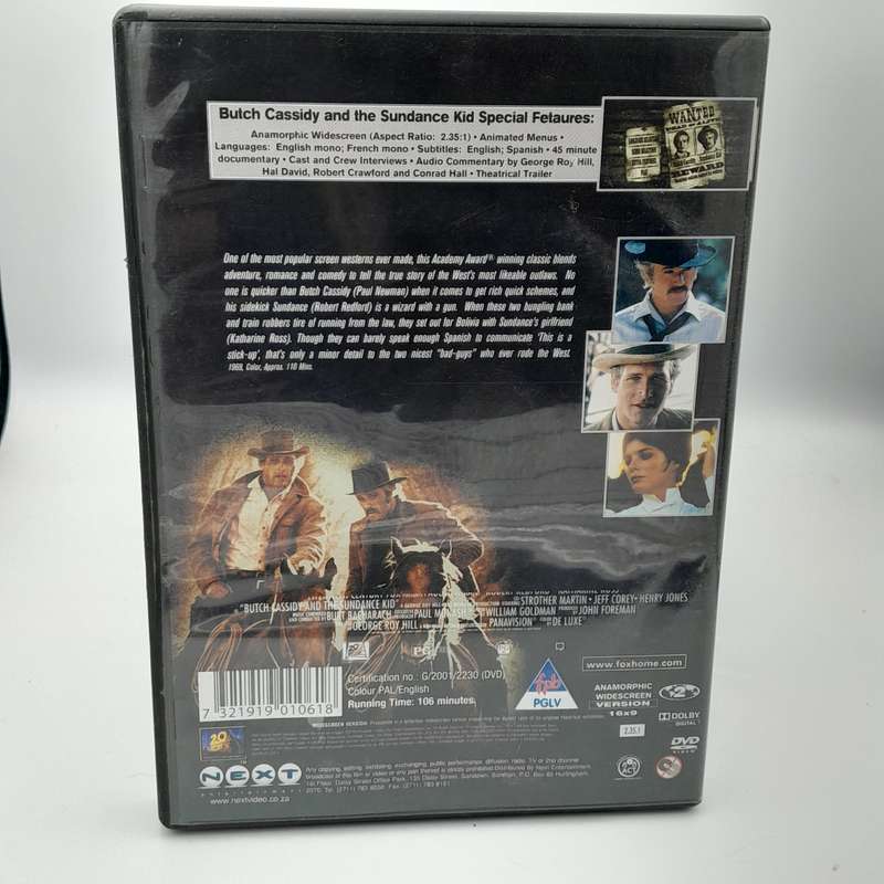 Butch Cassidy and the Sundance Kid DVD - Paul Newman & Robert Redford