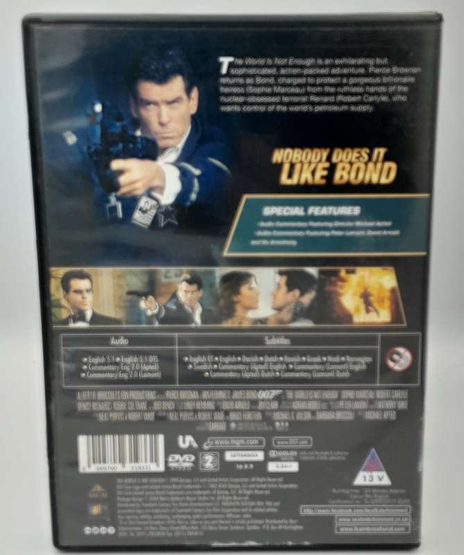 The World is Not Enough DVD - Pierce Brosnan