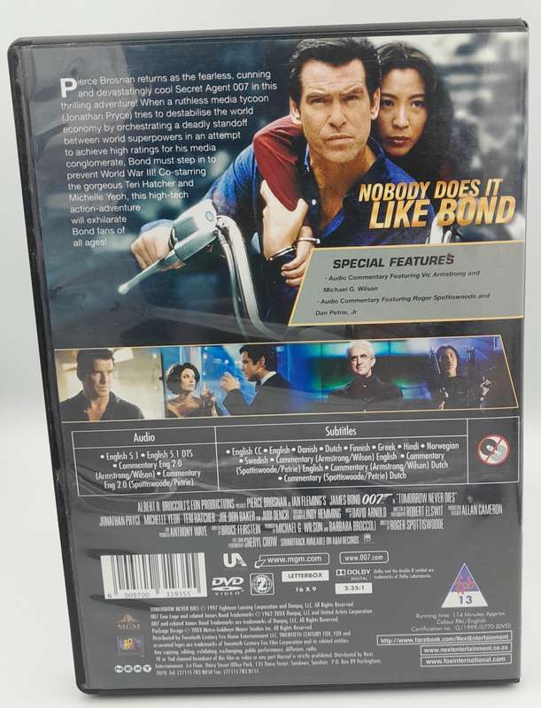 Tomorrow Never Dies DVD - Pierce Brosnan