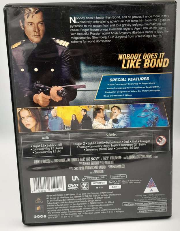 The Spy Who Loved Me DVD - Roger Moore