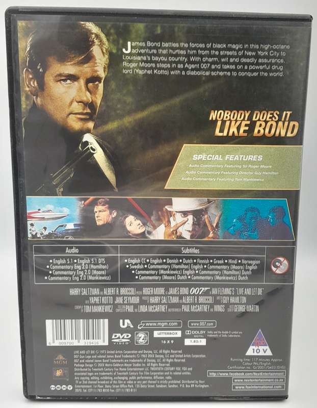 Live and Let Die DVD - Roger Moore