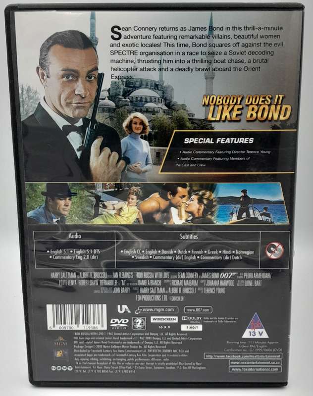 From Russia with Love DVD - Sean Connery