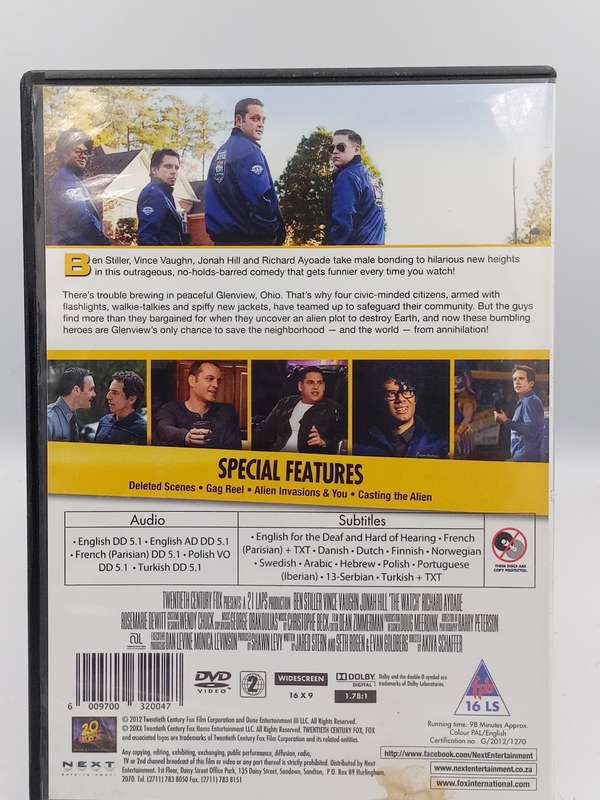 The Watch DVD - Ben Stiller