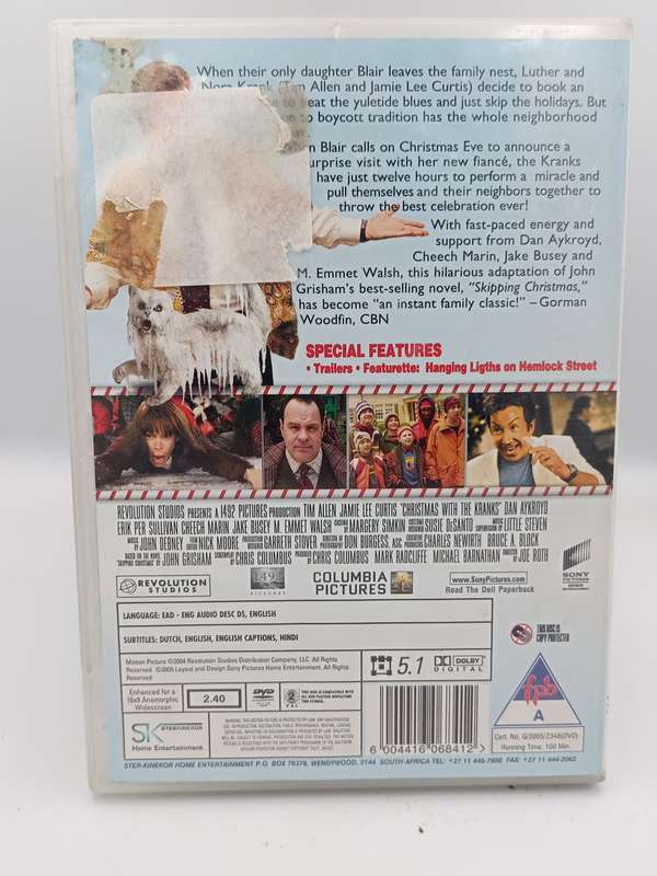 Christmas with the Kranks DVD - Tim Allen & Jamie Lee Curtis