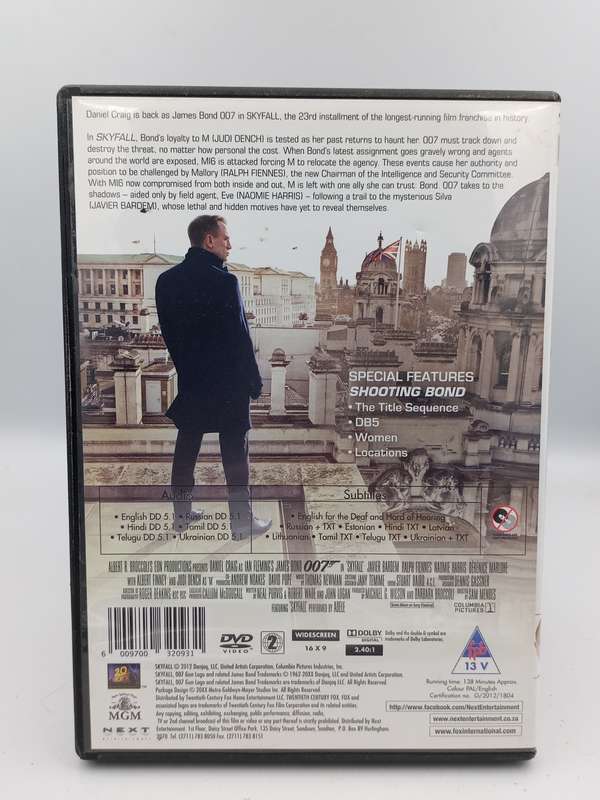 Skyfall 007 DVD - Daniel Craig