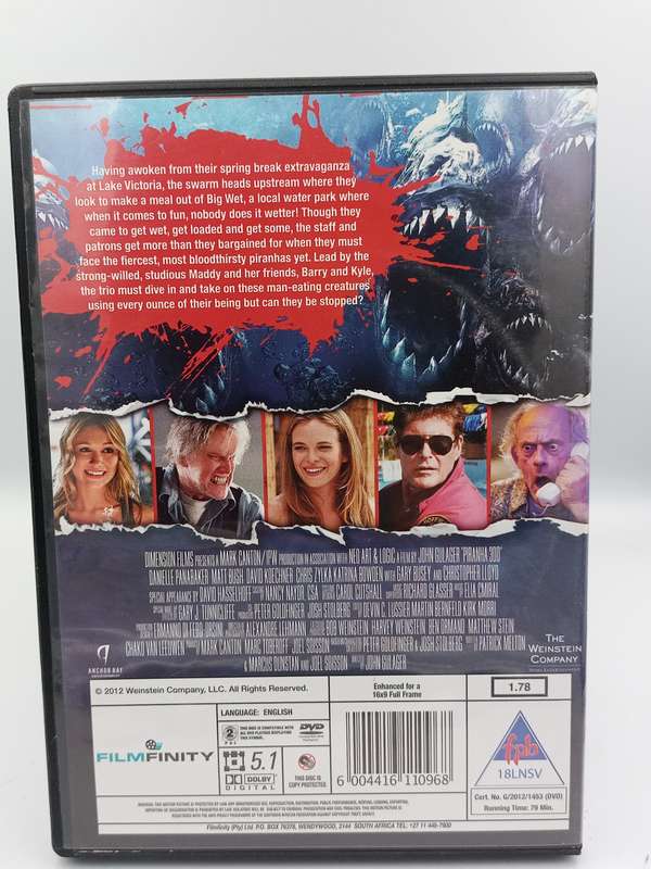 Piranha 3DD DVD