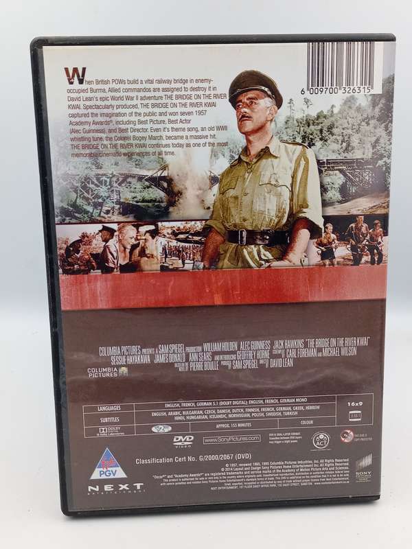 The Bridge on the River Kwai DVD - William Holden & Alec Guinness