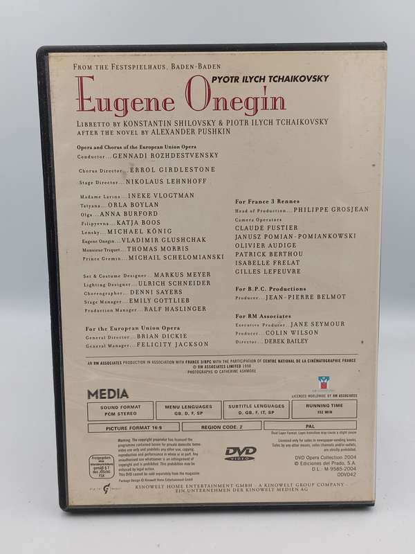 Eugene Onegin Opera DVD