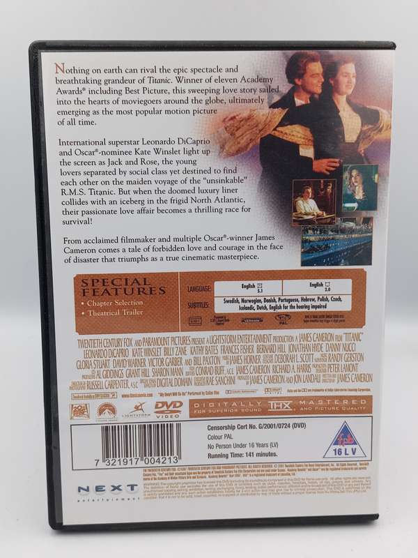 Titanic DVD - Leonardo DiCaprio & Kate Winslet