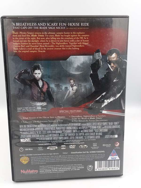 Blade Trinity DVD - Wesley Snipes