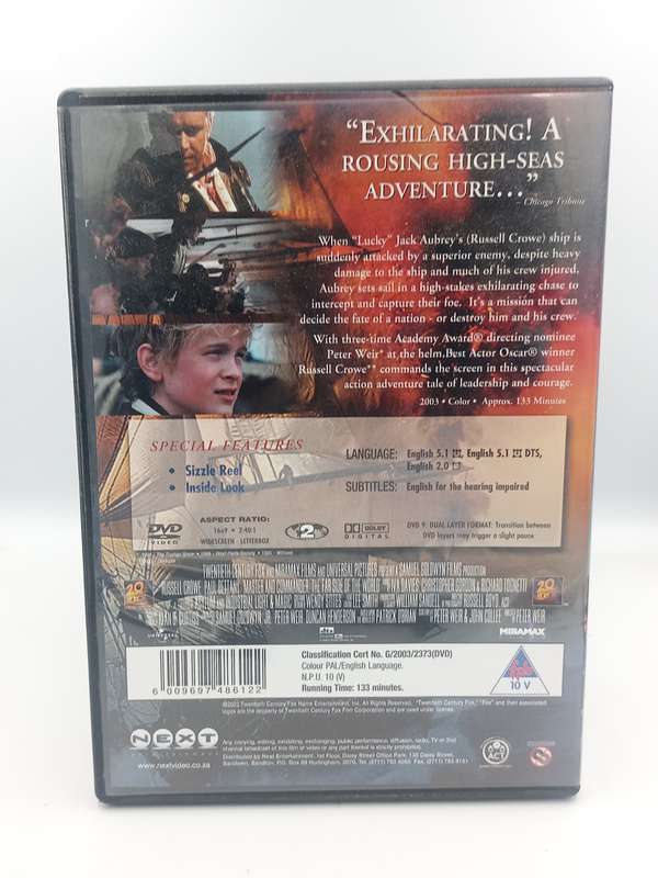 Master and Commander The Far Side of the World DVD - Russell Crowe
