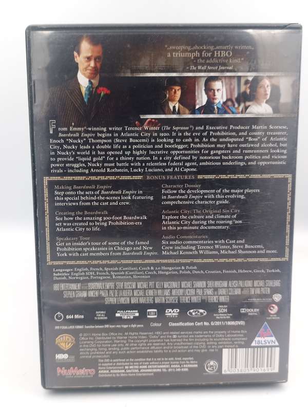 Boardwalk Empire The Complete First Season DVDs - 5 discs