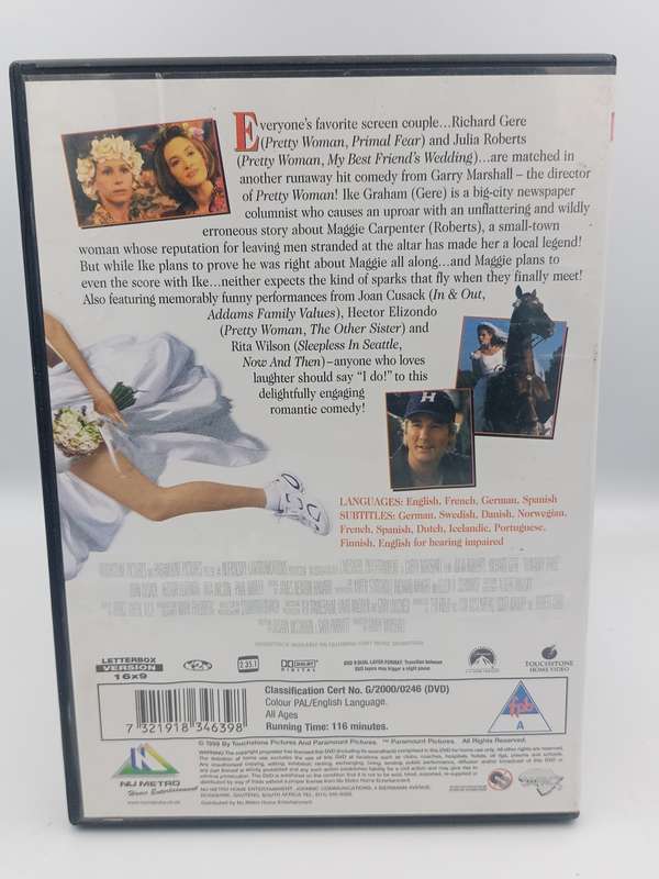 Runaway Bride DVD -Julia Roberts & Richard Gere