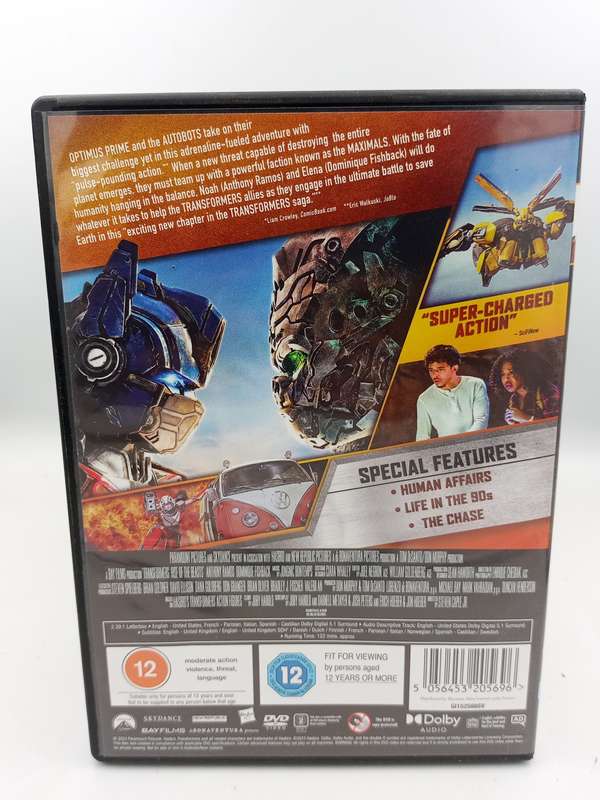 TRANSFORMERS Rise of the Beasts DVD