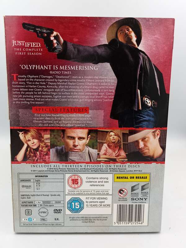 Justified The Complete First Season -DVDs