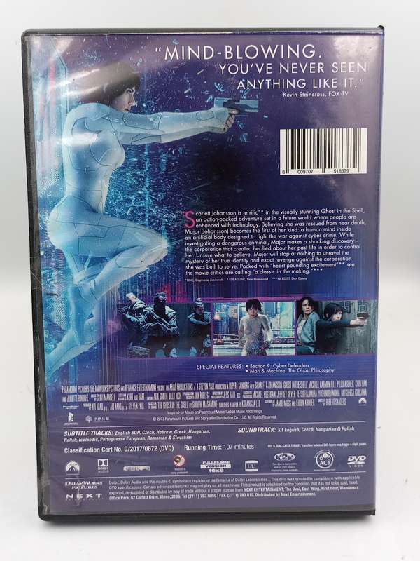 Ghost in the Shell DVD - Scarlett Johansson