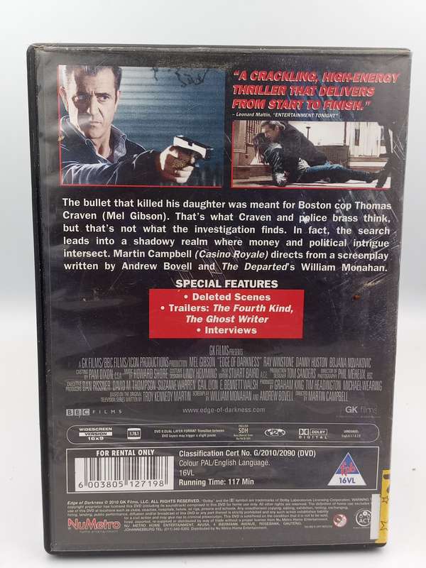 Edge of Darkness DVD - Mel Gibson