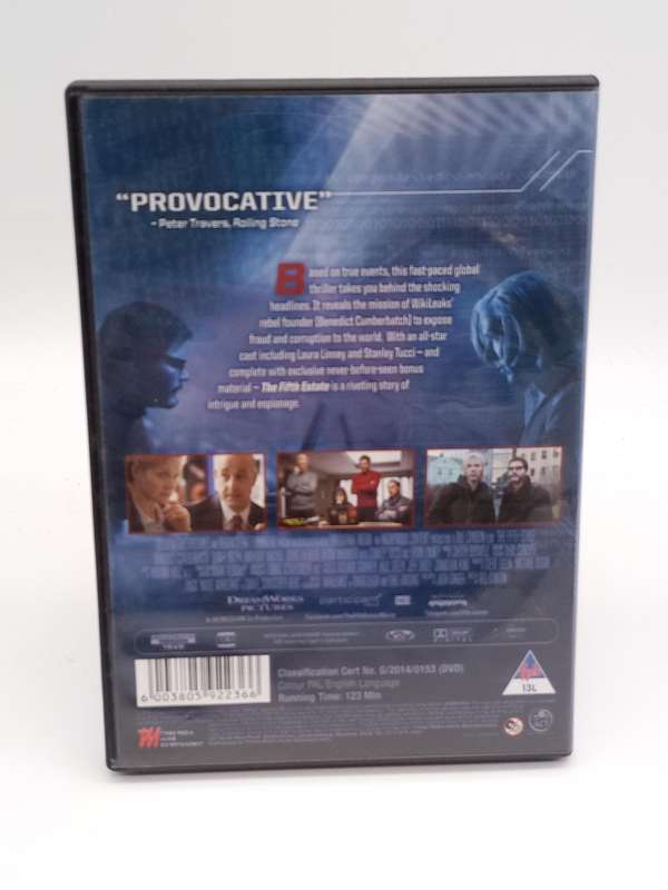 The Fifth Estate DVD - Benedict Cumberbatch & Daniel Bruhl