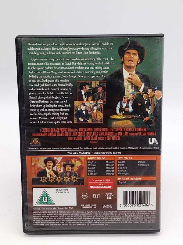 Support Your Local Gunfighter DVD - James Garner & Suzanne Pleshette