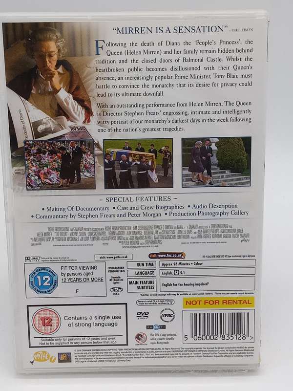 The Queen DVD - Helen Mirren