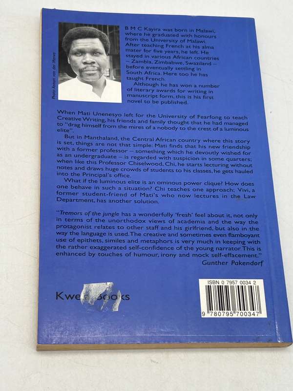 Tremors of the Jungle B. M. C Kayira | First Novel Published by Malawi Author First Edition
