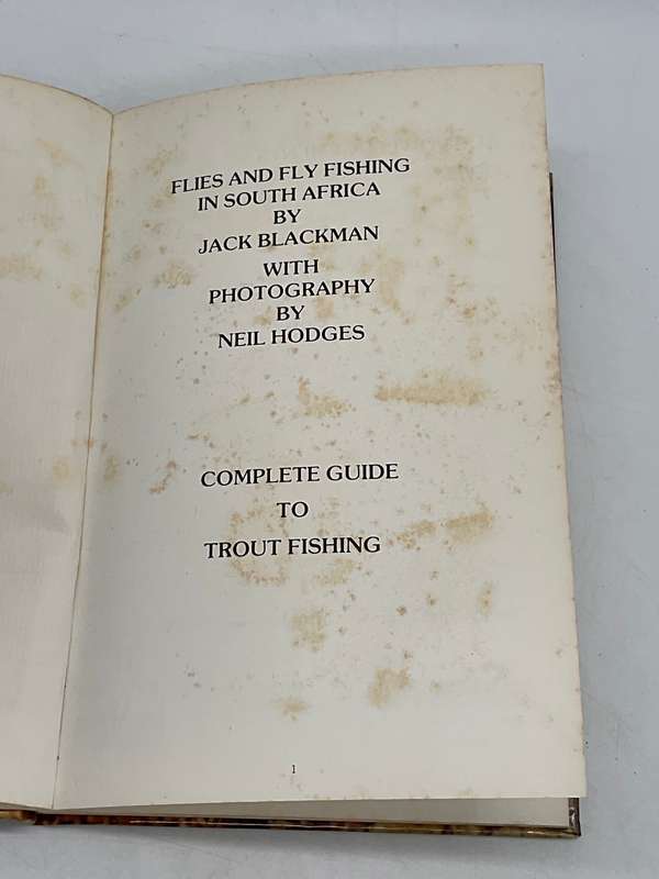 Flies and Flyfishing in South Africa by Jack Blackman | Signed & Inscribed by Jack Blackman