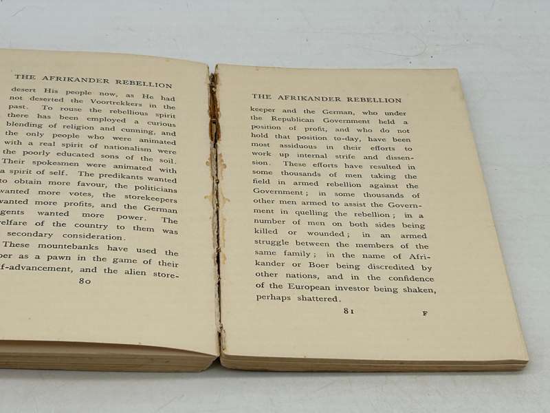 The Afrikander Rebellion: South Africa To-Day by JK O`Connor