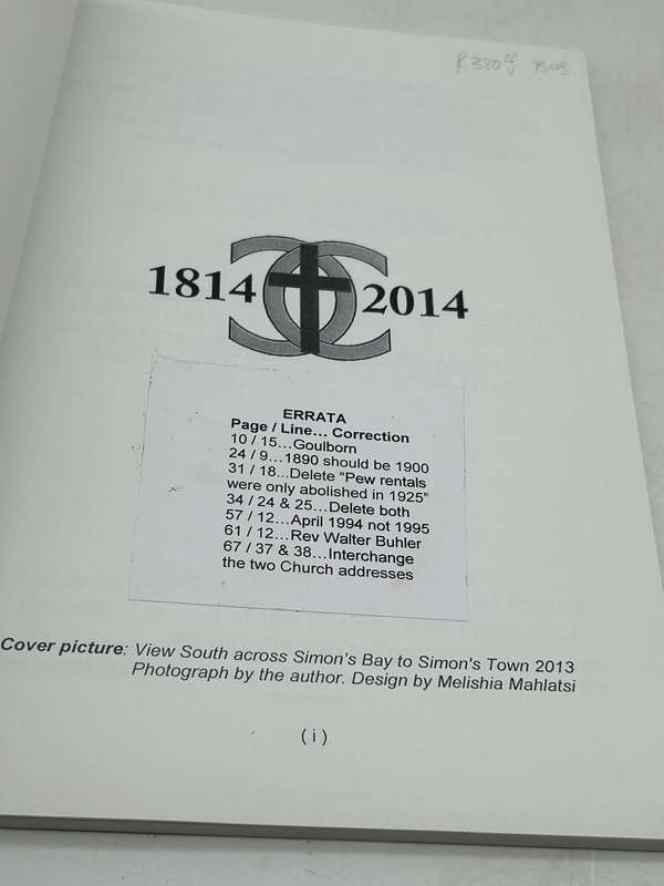 The Six Saints of Simons Town 1814-2014 by Boet Dommisse | Scarce Signed Copy No 8