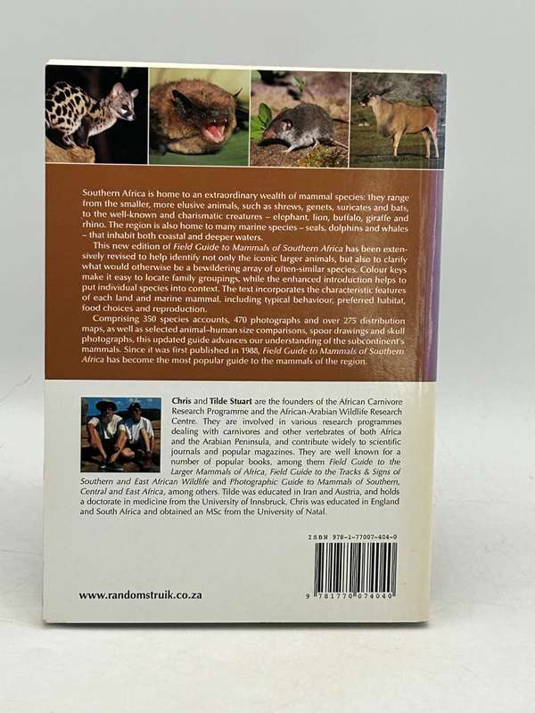 Field Guide to Mammals of Southern Africa - Chris Stuart & Tilde Stuart 2007
