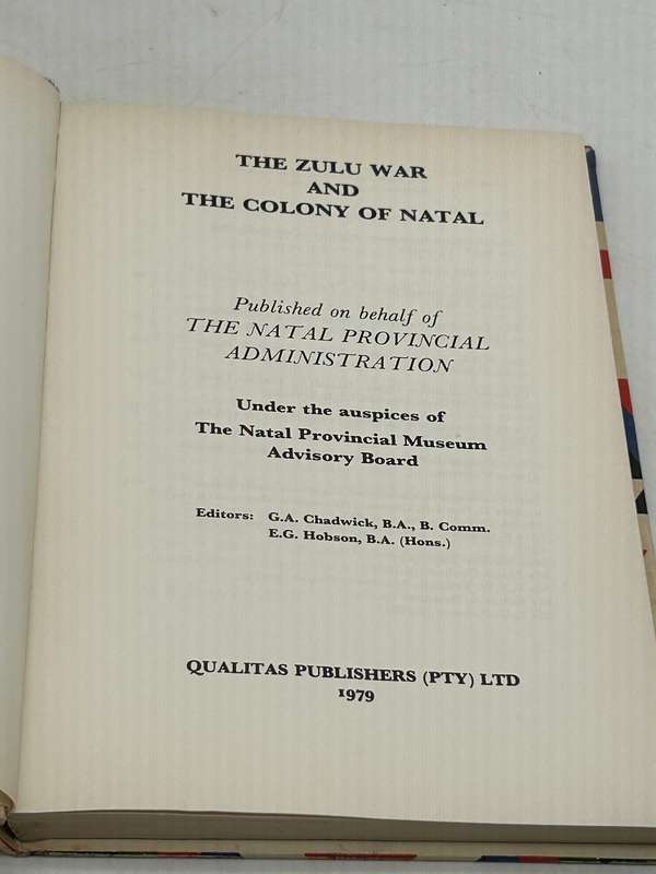 The Zulu War and The Colony of Natal- Chadwick & Hobson