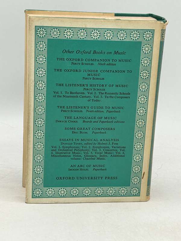 The Concise Oxford Dictionary of Music by Percy A Scholes 1968 Hardback