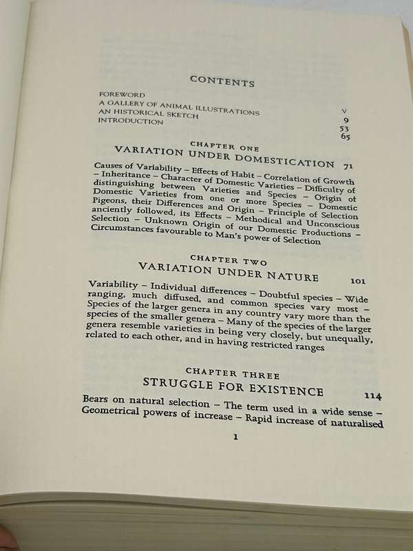 Charles Darwin ~ The Origin Of Species by Means of Natural Selection or ... | Large Format Hardcover