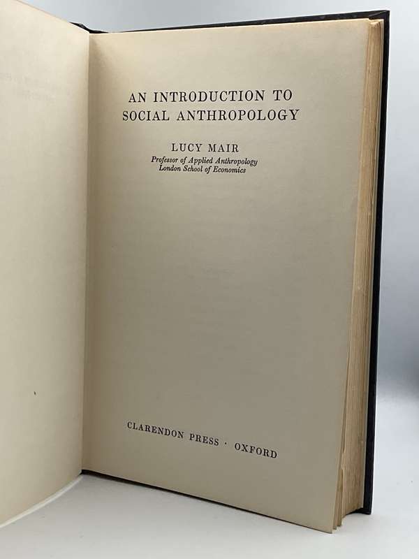 An Introduction to Social Anthropology by Lucy Mair