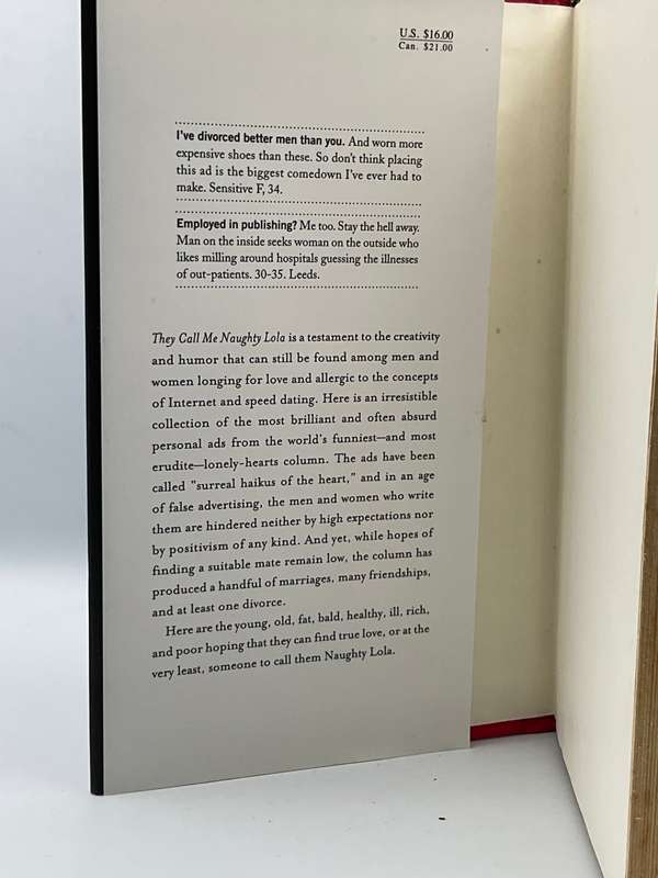 They Call Me Naughty Lola: Personal Ads from the London Review of Books - David Rose