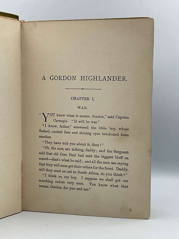 A Gordon Highlander by E Everett-Green | 1903 Children's Story re Boer War