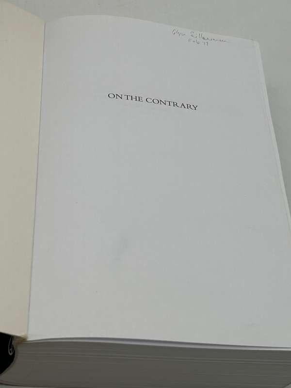 On the Contrary ~ Tony Leon