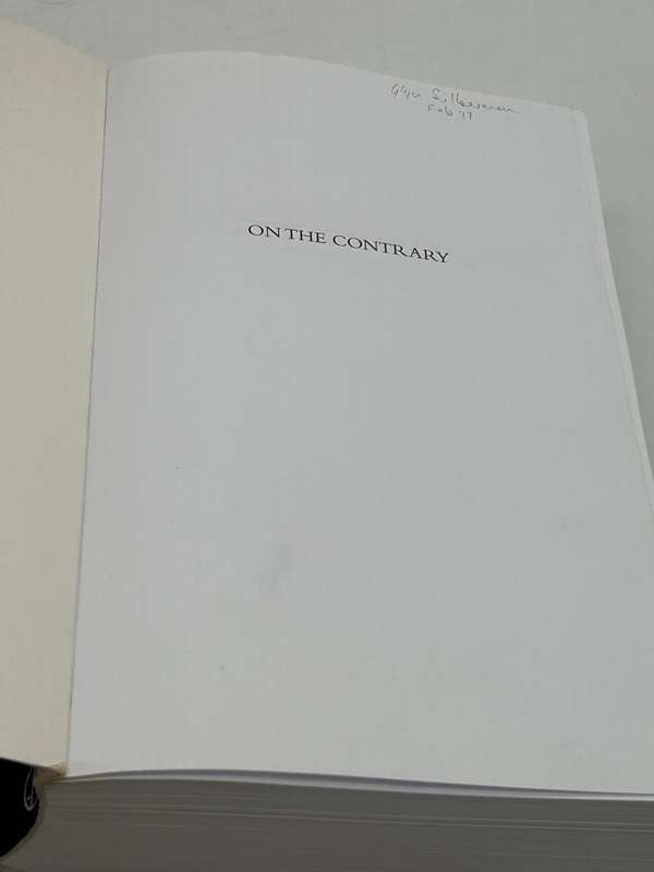 On the Contrary ~ Tony Leon