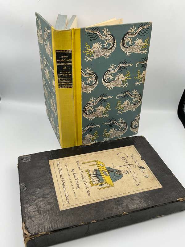 The Wisdom of Confucius - Lin Yutang Illustrated Modern Library 1943 in Slipcase