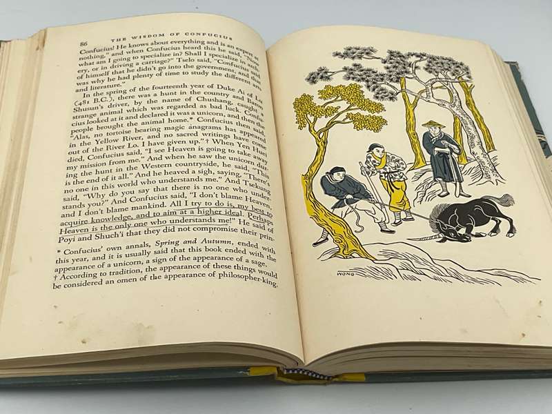 The Wisdom of Confucius - Lin Yutang Illustrated Modern Library 1943 in Slipcase