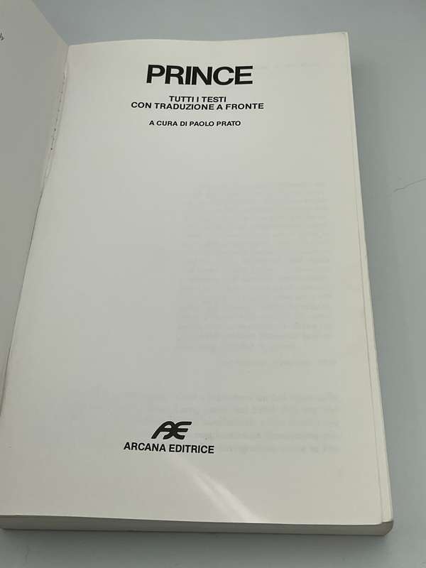 Prince ~ Tutti I Testi Con Traduzione A Fronte | Lyrics in English and Italian