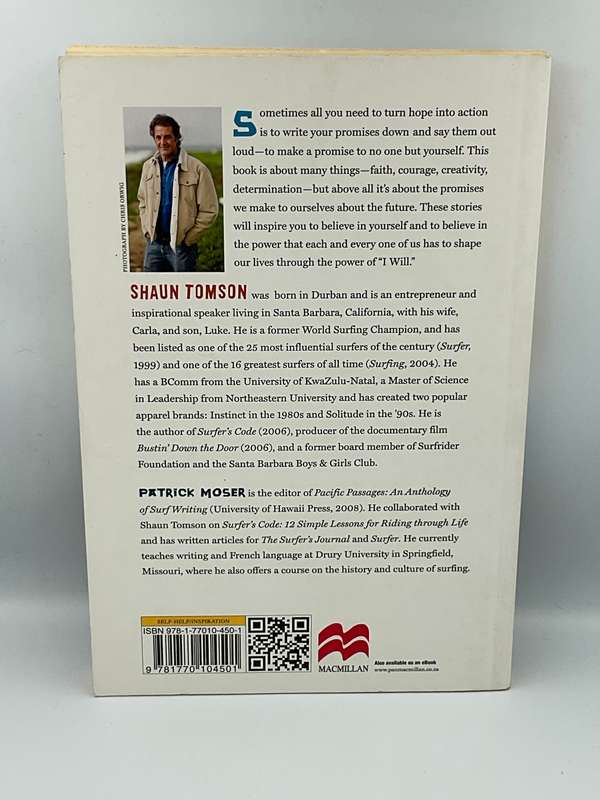 The Code - The Power Of "I Will" by Shaun Tomson with Patrick Moser | Signed & Surfing